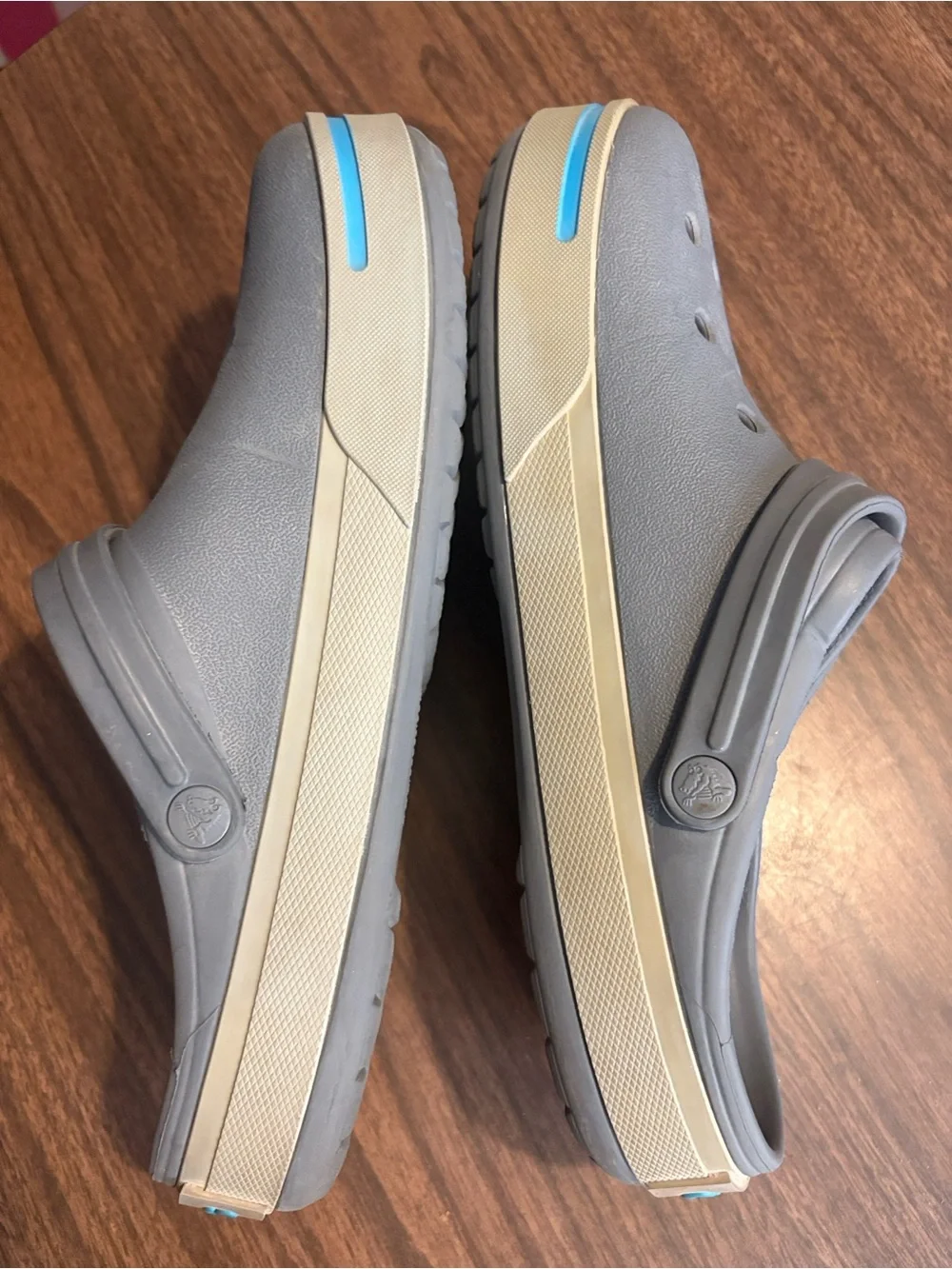 Crocs Crocband Unisex Men’s 10 Womens 12 Gray Slip On Clog Shoes